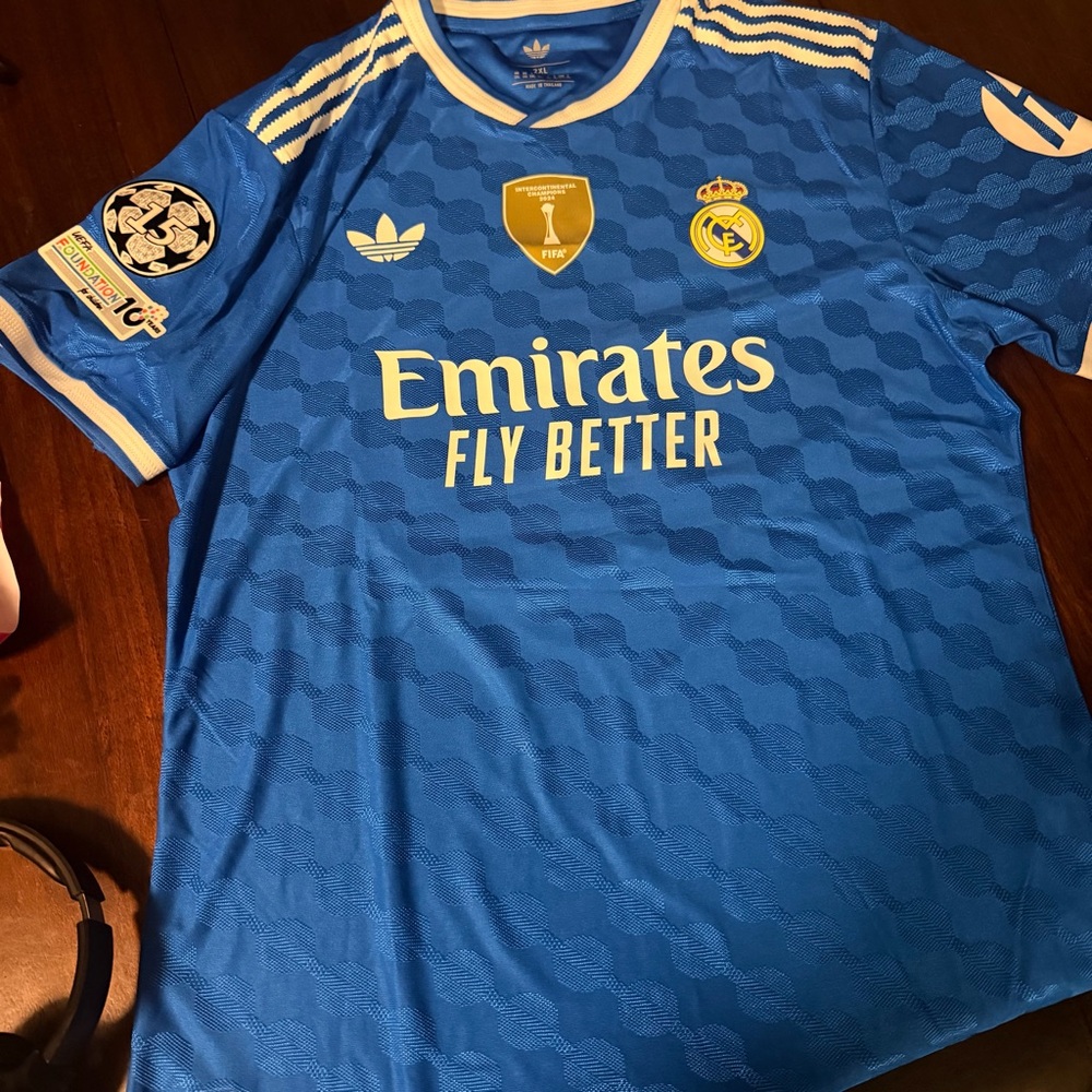 Adidas Blue Real Madrid Soccer Jersey